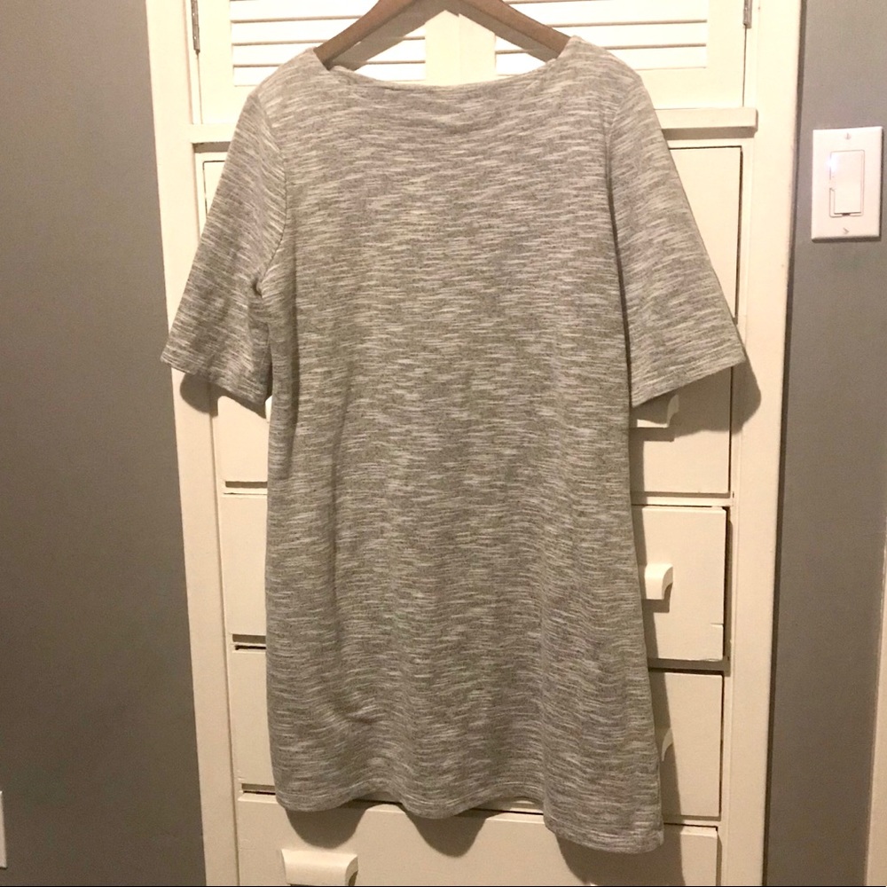 Faded Glory Grey Knit Dress XL 16-18